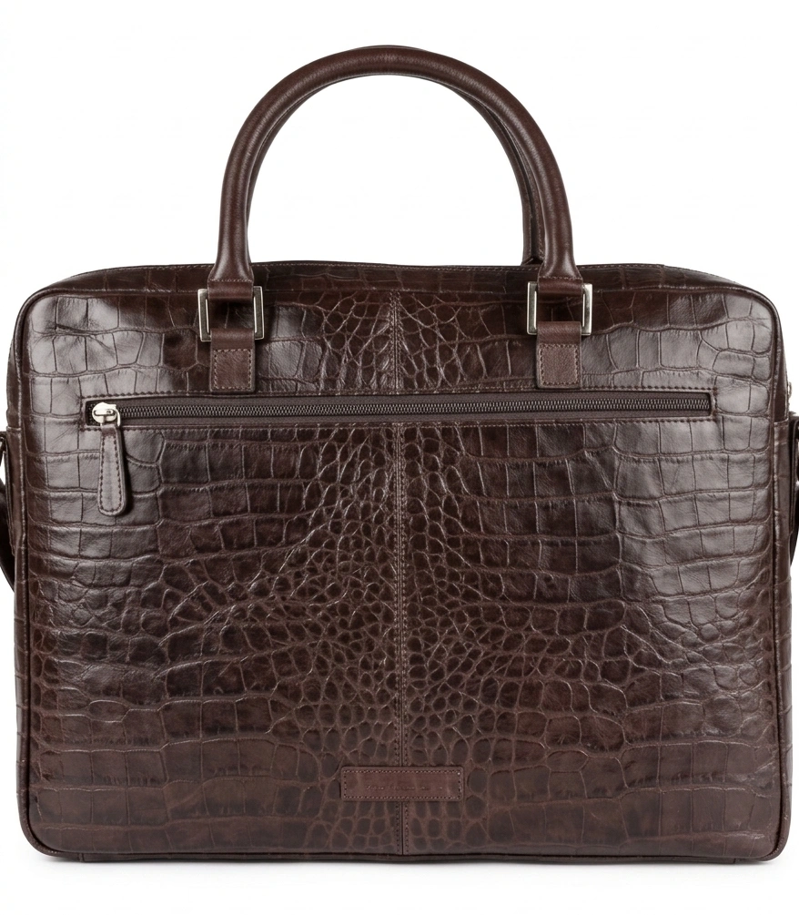 Prestige Textured Leather Laptop Bag